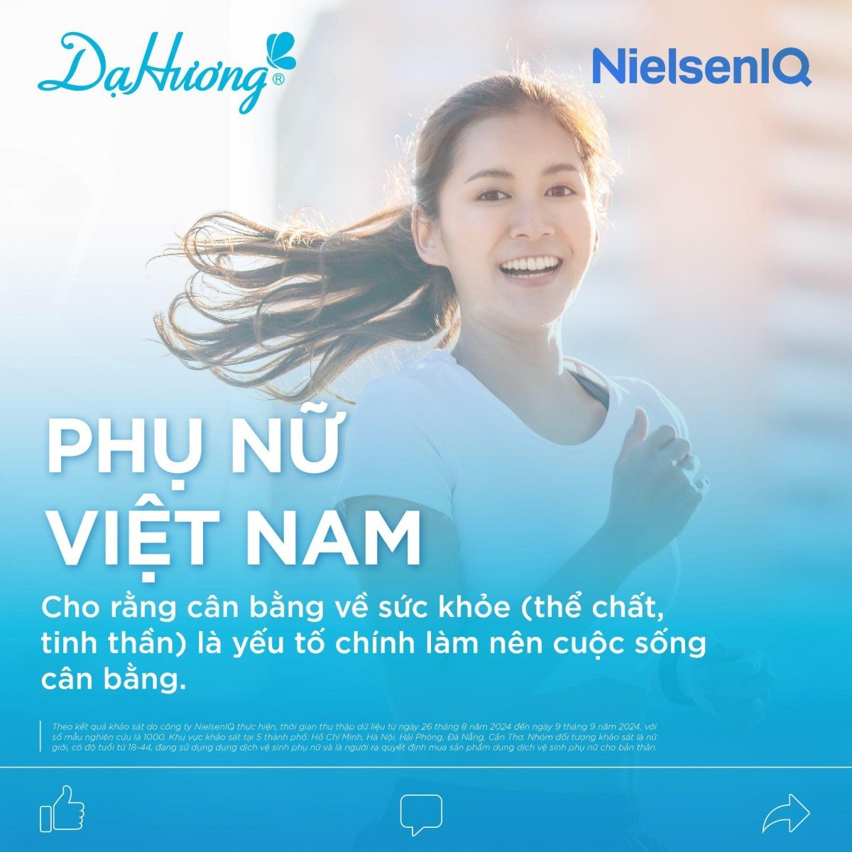 Phụ nữ Việt Nam cho rằng cân bằng về sức khỏe (thể chất, tinh thần) là yếu tố chính làm nên cuộc sống cân bằng.