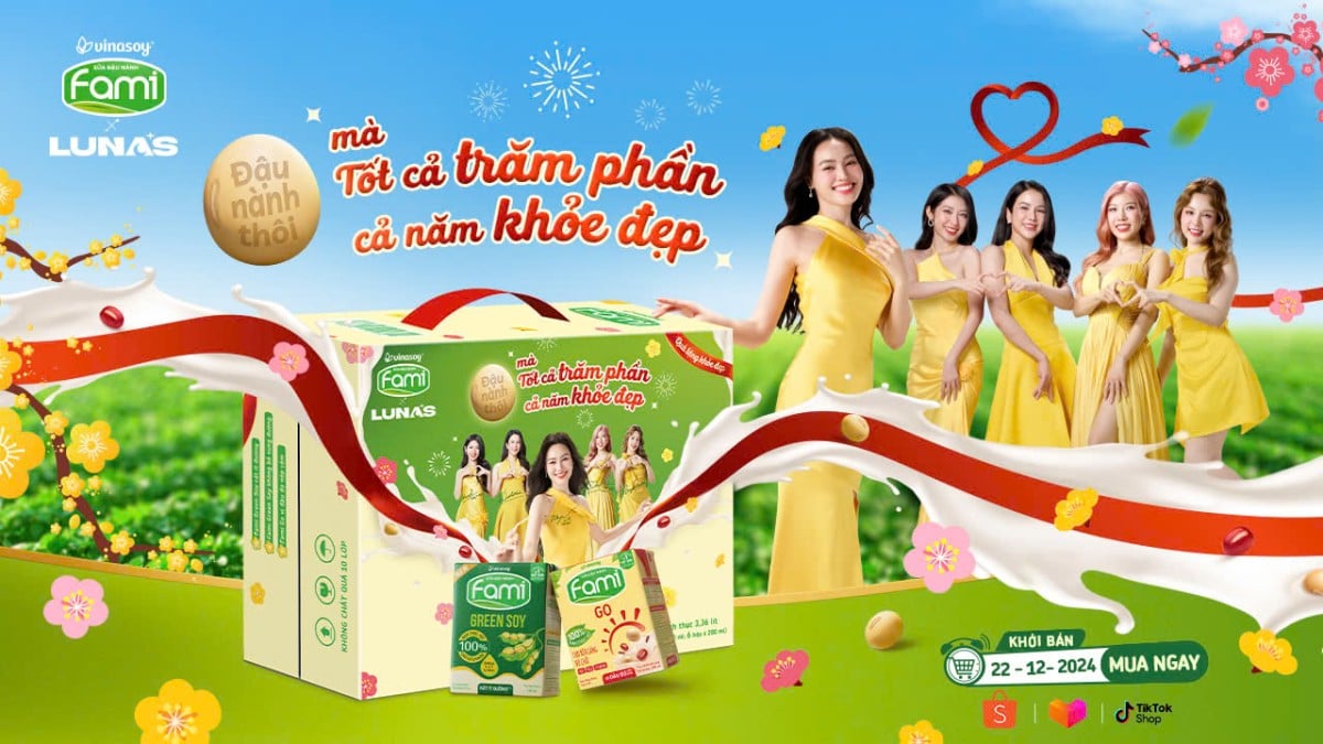 Tết này, hãy cùng Fami x Lunas trao tặng món quà đặc biệt “Tốt cả trăm phần, cả năm khỏe đẹp”.