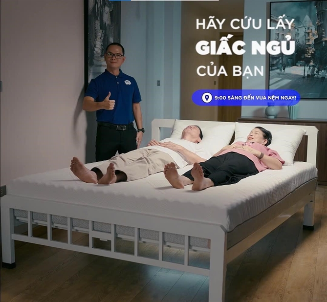 Tái định vị thương hiệu, Vua Nệm trở thành “bạn đời” mang đến giấc ngủ đáng giá cho mọi người Thông qua các chiến dịch truyền thông sáng tạo, thông điệp “Hãy cứu lấy giấc ngủ của bạn” được lan tỏa mạnh mẽ và tiếp cận tới đông đảo người tiêu dùng.