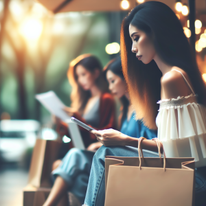 Shopping behavior during women's mental health celebration days