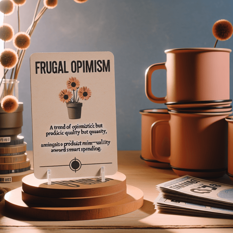 Frugal Optimism – An optimistic yet realistic spending trend that prioritizes quality over quantity