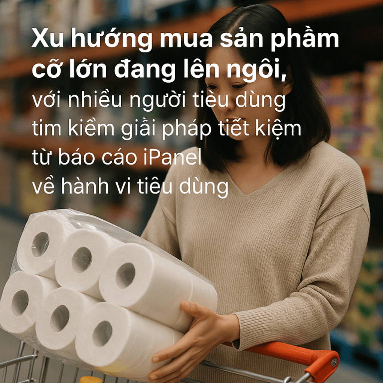 The trend of buying large-sized products for savings as seen from the iPanel consumer behavior report