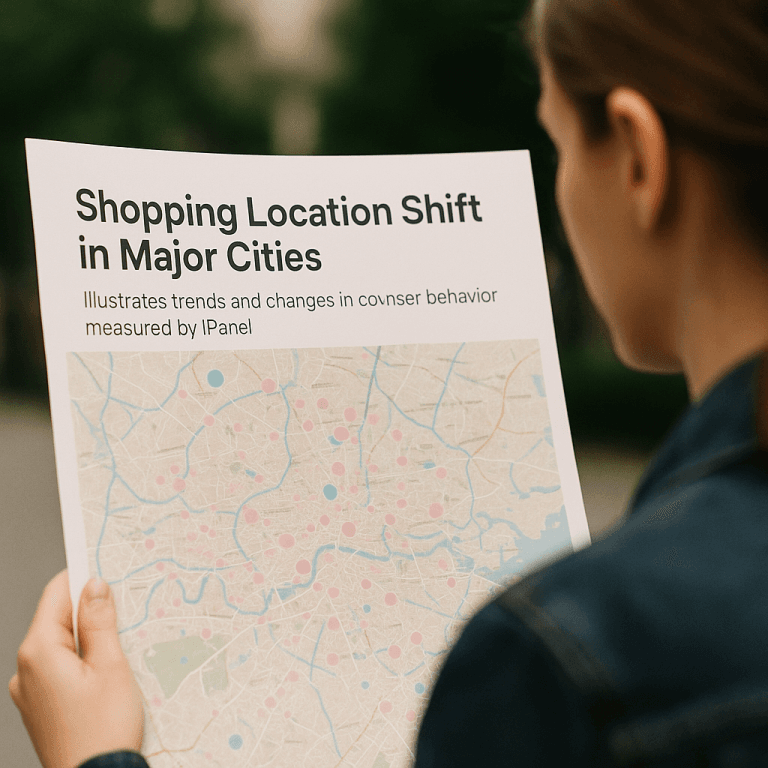 Shopping Location Shift Map in Major Cities