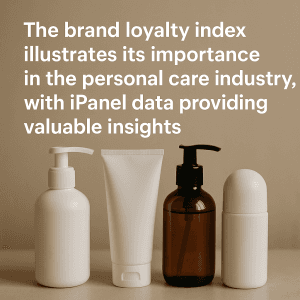 Brand loyalty index in the personal care industry extracted from iPanel data