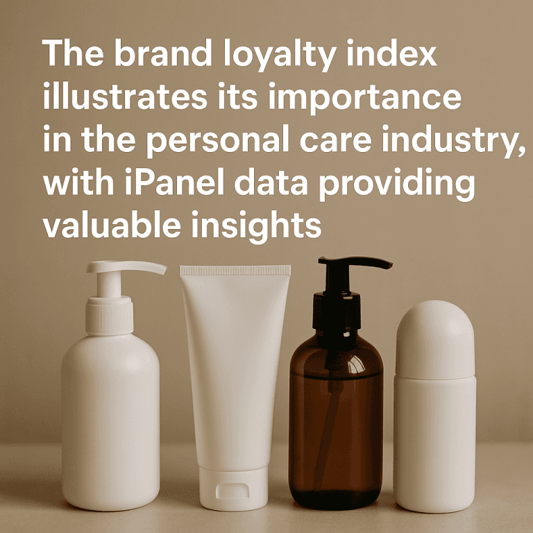 Brand loyalty index in the personal care industry extracted from iPanel data