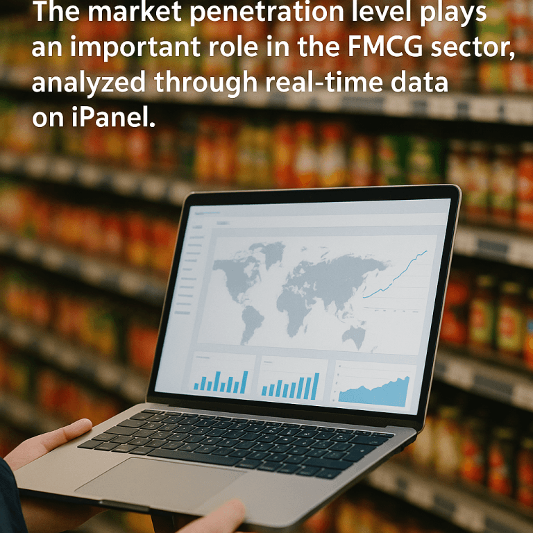 Real-time market penetration level of FMCG brands on iPanel