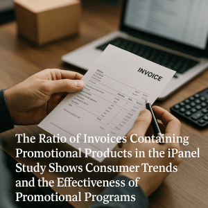 The ratio of invoices containing promotional products in weekly shopping carts: Analysis from iPanel