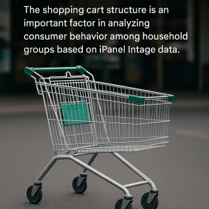 Shopping cart structure and household group analysis in iPanel Intage data