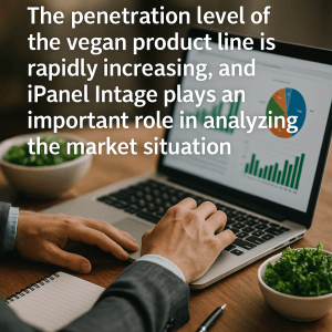 The penetration level of the vegan product line through iPanel Intage