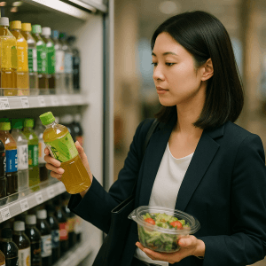 The bottled beverage shopping behavior of office workers during lunch hours