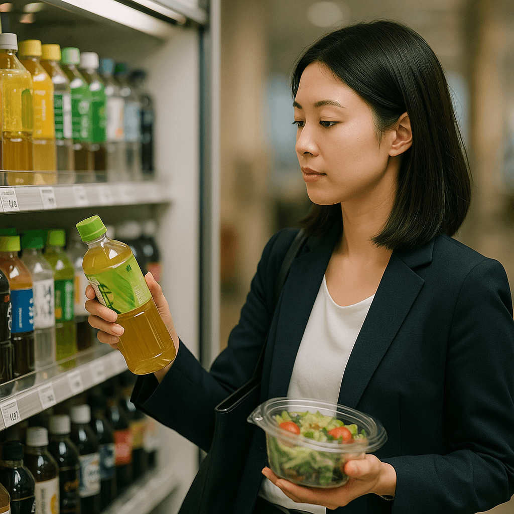 The bottled beverage shopping behavior of office workers during lunch hours