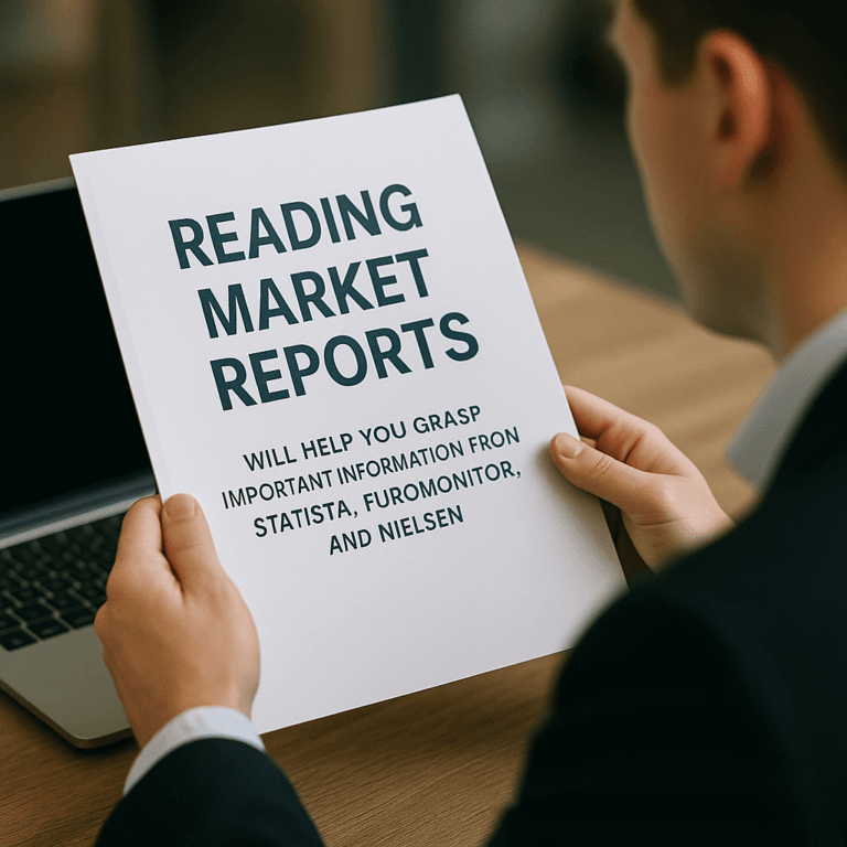 How to Effectively Read Market Reports from Statista, Euromonitor, Nielsen