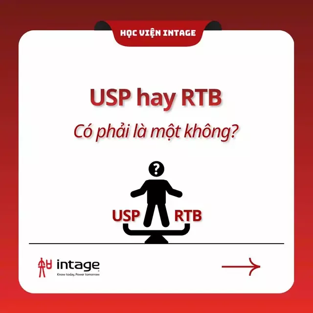 Cách phân biệt USP & RTB  USP giúp thương hiệu trả lời: “Vì sao khách hàng nên chọn tôi?” RTB giúp thương hiệu chứng minh: “Vì sao khách hàng nên tin điều đó?” Khác biệt giúp thương hiệu nổi bật. Bằng chứng giúp sự khác biệt trở nên thuyết phục. Follow Học Viện Intage để khám phá thêm về Market Research nhé #intage #kienthuc #nghiencuuthitruong #learnontiktok