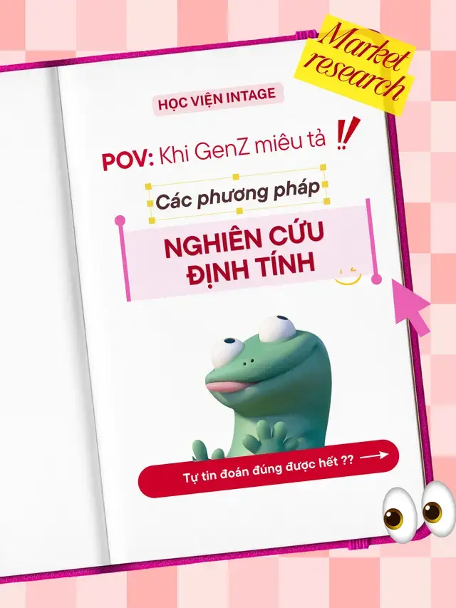 Đừng vội kéo tới đáp án nha =))) Nhìn cách Gen Z miêu tả rồi thử gọi đúng “tên các phương pháp định tính”. Mình đoán bạn sẽ đoán trúng phóc hết kkk Comment bao nhiêu câu bạn đoán đúng bên dưới nha 👇 Follow Học Viện Intage để khám phá thêm về Market research nhé! #Intage #genz #learnontikok #kienthuc