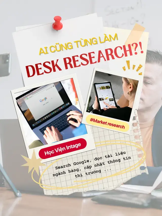 Search Google, đọc báo cáo ngành, xem review, so sánh thông tin… đều là những bước quen thuộc của Desk Research. Xem đến cuối để hiểu Desk Research thực chất là gì nhé! 👀 Theo dõi Học viện INTAGE để khám phá thêm về market research #Intage #learnontikok #kienthuc #nghiencuuthitruong #marketing