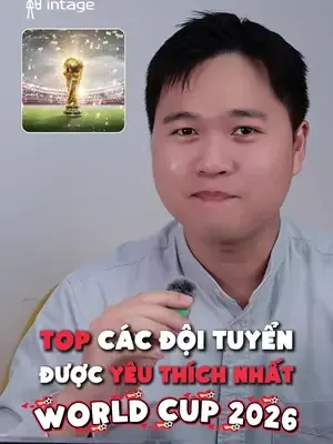 Để lại tên đội tuyển bạn ủng hộ ở phần bình luận! ⚽️🔥 Xem đội nào được gọi tên nhiều nhất nhé! #intage #learnontiktok #insight #worldcup #worldcup2026